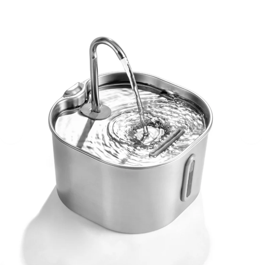 Fuente de Agua para Gatos — 2.2L Acero Inoxidable