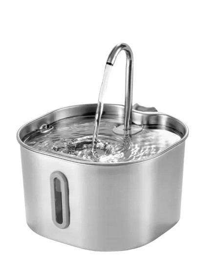 Fuente de Agua para Gatos — 2.2L Acero Inoxidable